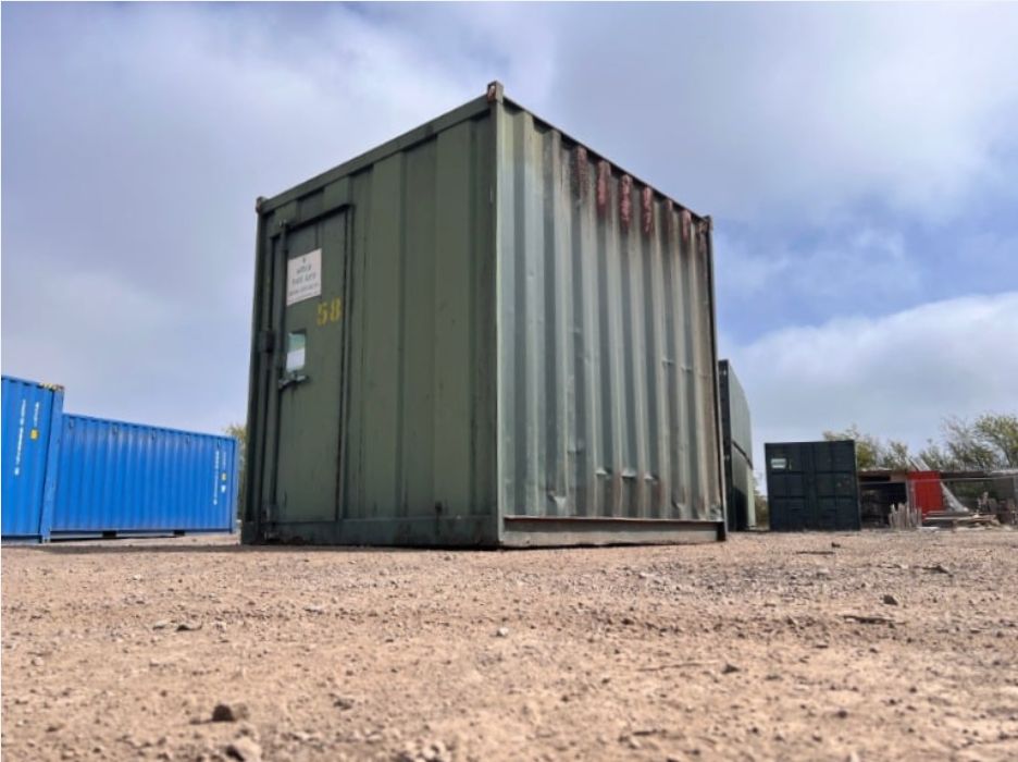 8ft used wind and watertight container